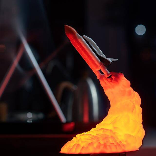 3D Print Space Shuttle Night  Lamp | Kalsten