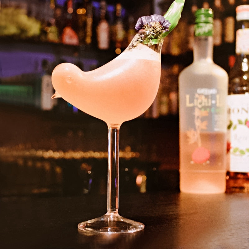 Bird-Shaped Cocktail Glass