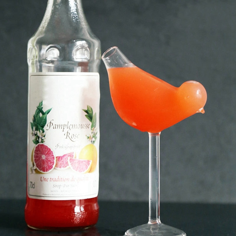 Bird-Shaped Cocktail Glass