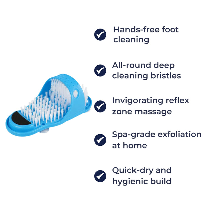 No-Bend Deep Clean Foot Massage – Suction-Cup Anti-Slip Design – Relieves Aches & Softens Skin Kalsten