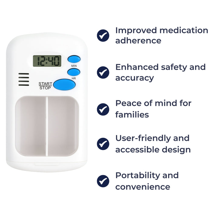Medication Reminder with Timer – Portable & Easy to Use – Daily Health Support Kalsten