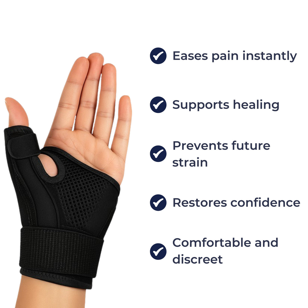 Relief for De Quervain’s Tendonitis – Breathable Adjustable Compression – Everyday & Active Use Kalsten