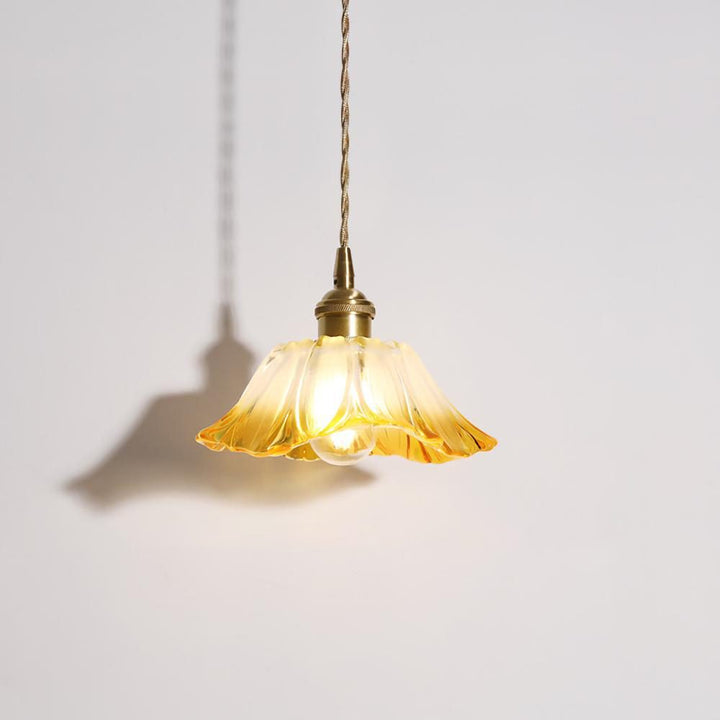 Retro Lotus Creative Glass Pendant Lamp | Kalsten