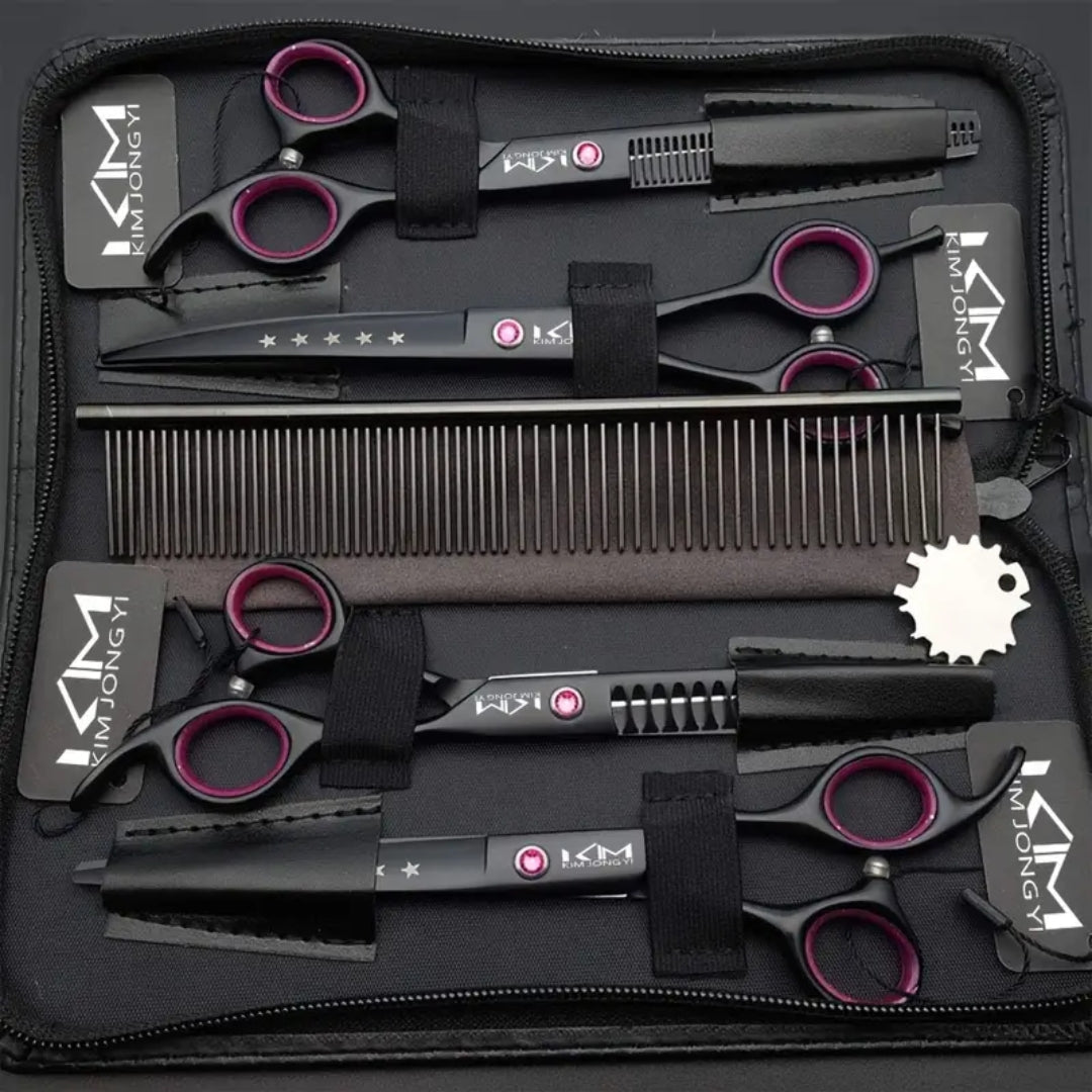 Professional Dog Grooming Scissors Set - PrecisionPaw Kalsten