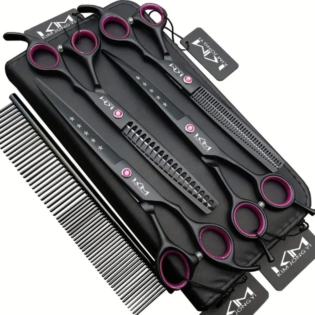 Professional Dog Grooming Scissors Set - PrecisionPaw Kalsten