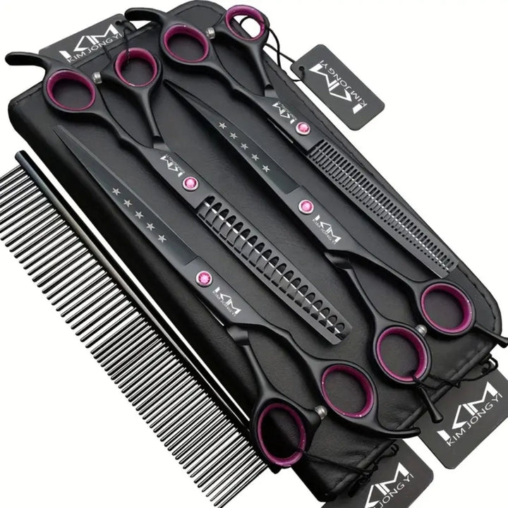 Professional Dog Grooming Scissors Set - PrecisionPaw Kalsten
