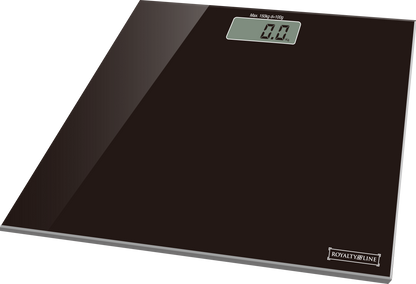 Body scale made of tempered glass (150 kg) Black - Electronic | Kalsten
