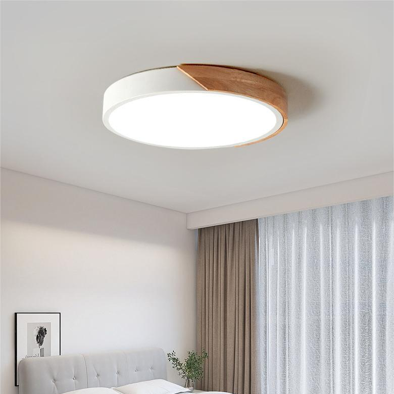 Kalsten | Scandinavian Circular LED Ceiling Light | Soft Illumination, Minimalist Design & Ideal for Bedrooms and Work Areas