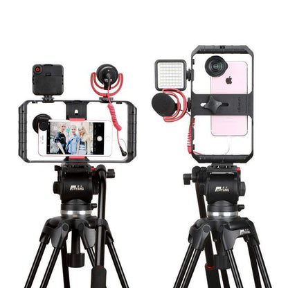 Skanto | VideoGrip Smartphone Stabilizer – Professional Filming Cage with Cold Shoe Mounts