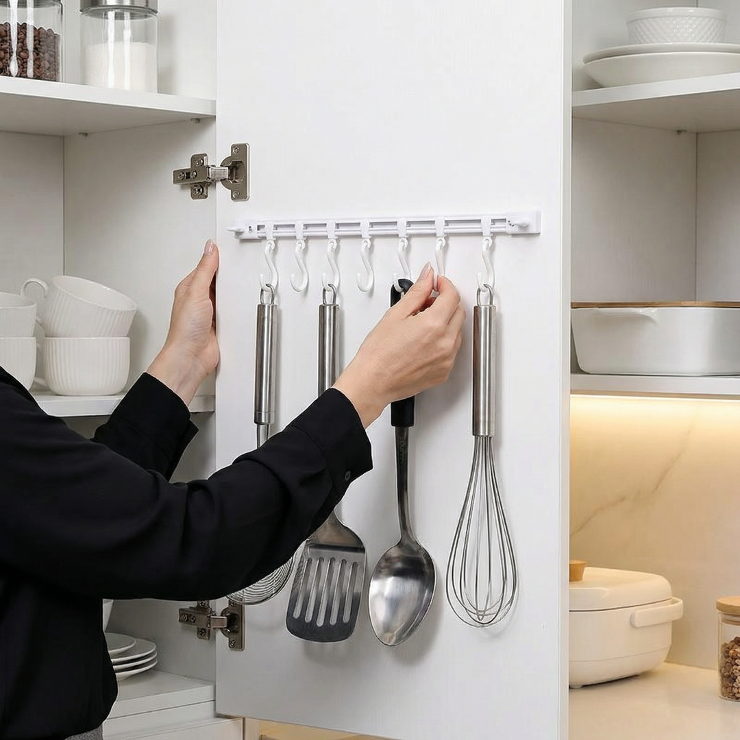 Self-adhesive hook strip kitchen & bathroom (2 pcs.) | Kalsten