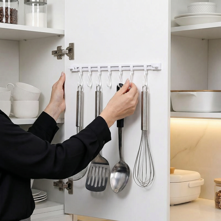 Self-adhesive hook strip kitchen & bathroom (2 pcs.) | Kalsten