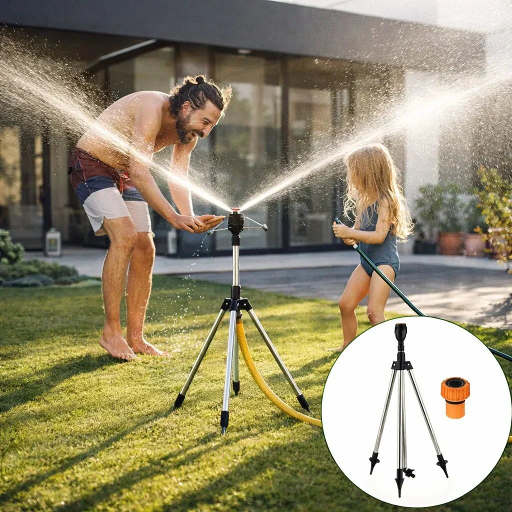 AquaStraal Garden Sprinkler With Tripod 360 Degrees | Kalsten