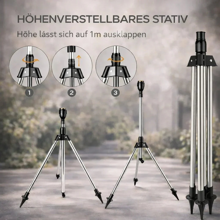AquaStraal Garden Sprinkler With Tripod 360 Degrees | Kalsten