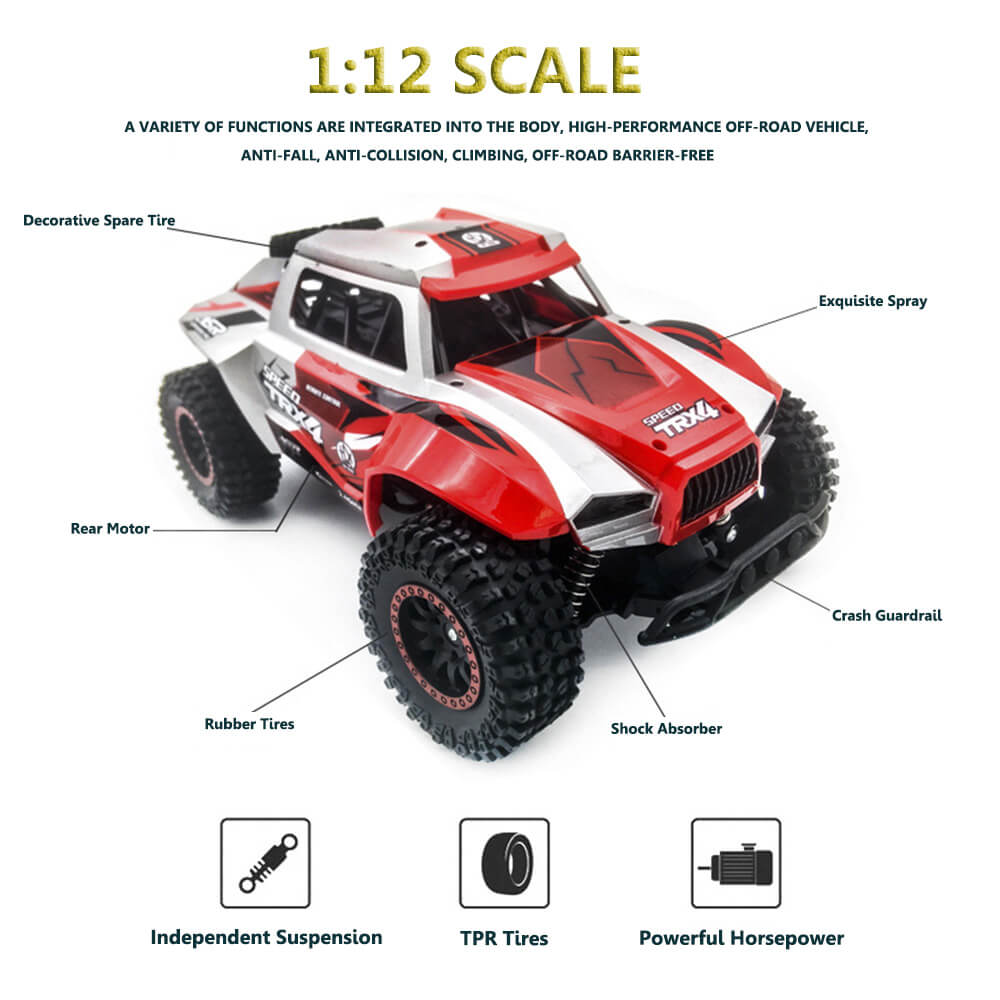 High-Speed Remote RC Off-Road Racing Car