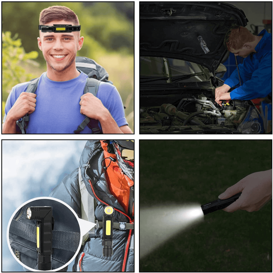 Rechargeable Magnetic Adjustable Camping Flashlight | Kalsten