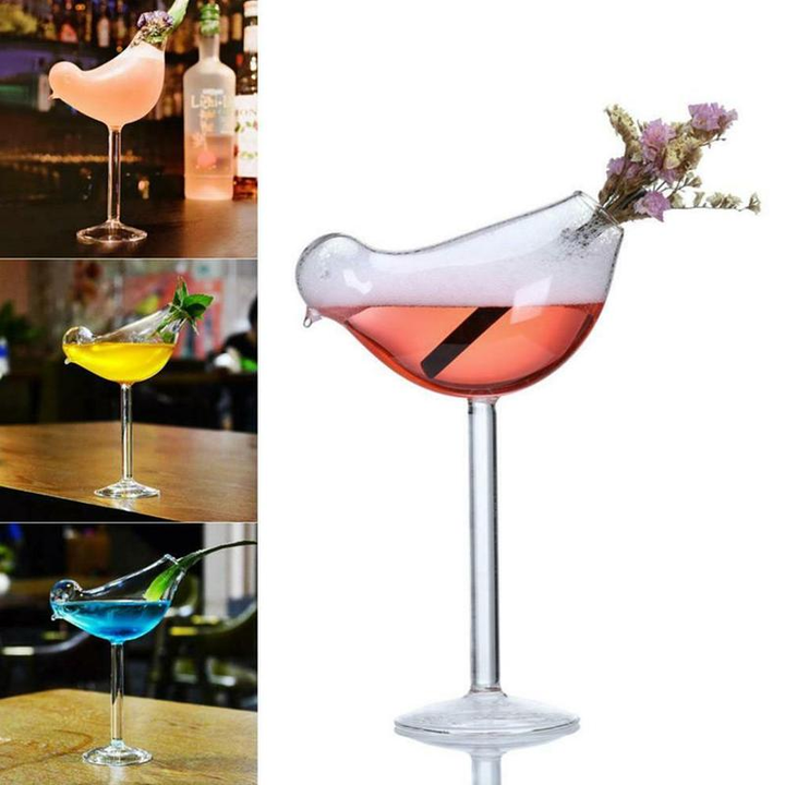Bird-Shaped Cocktail Glass
