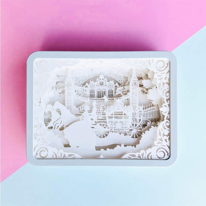 Creative 3D Paper Box LED Night Lamp | Kalsten