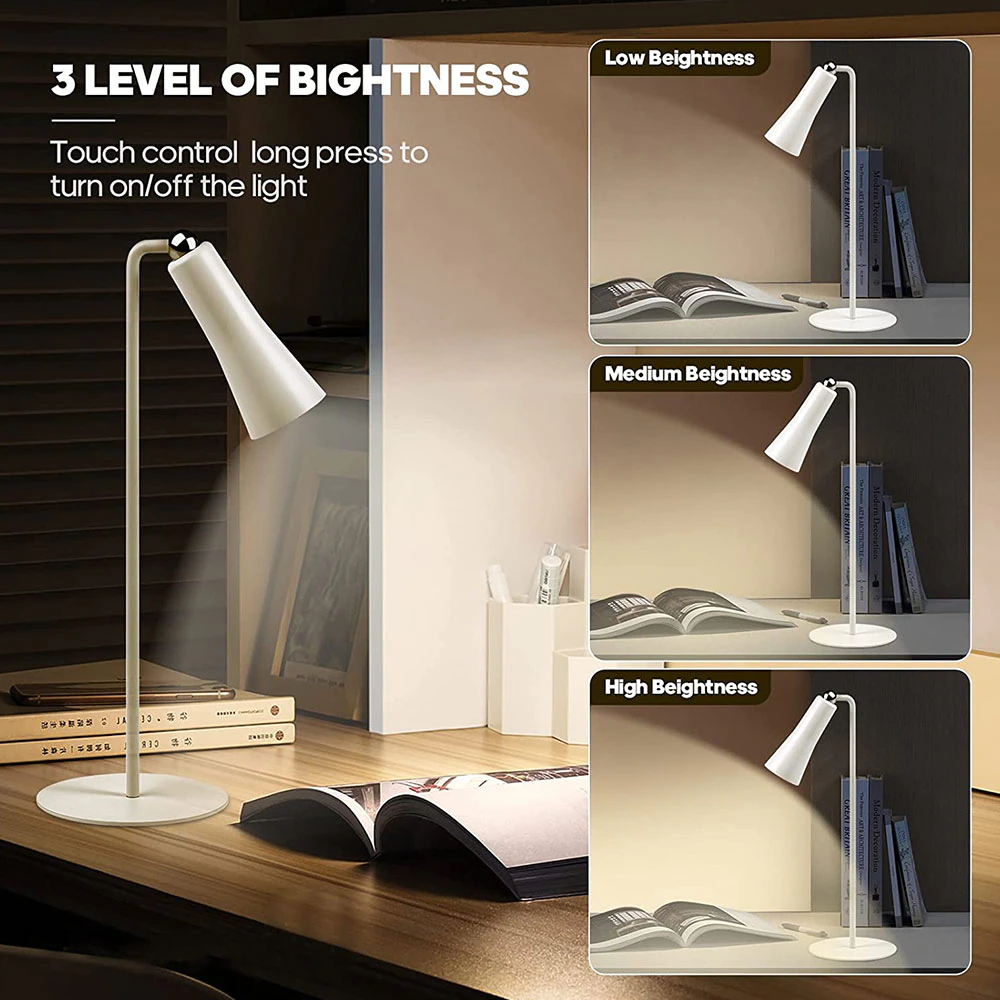 Shiny Orbit Rechargeable Rotating Desk Lamp | Kalsten