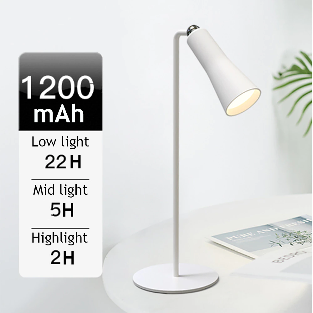 Shiny Orbit Rechargeable Rotating Desk Lamp | Kalsten