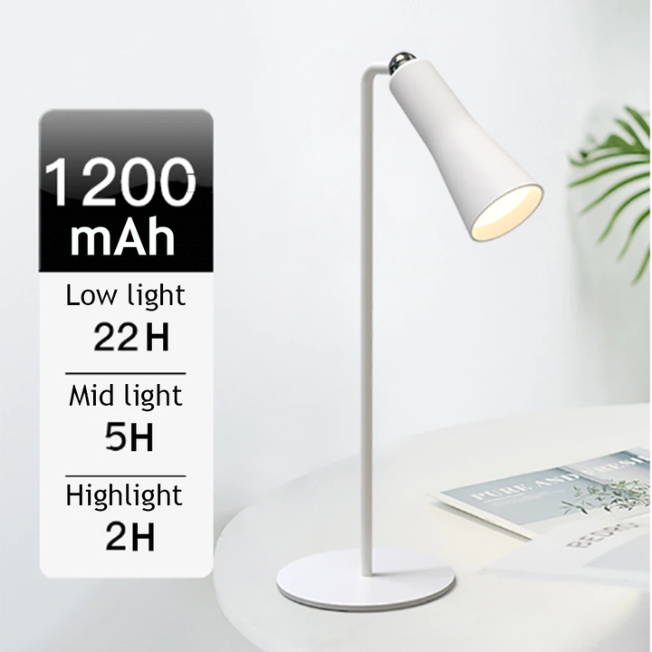 Shiny Orbit Rechargeable Rotating Desk Lamp | Kalsten