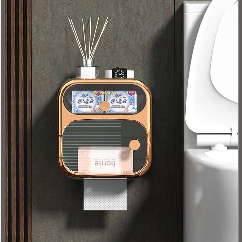 Kalsten | MultiBox Wall-Mounted Toilet Paper Towel Storage Box