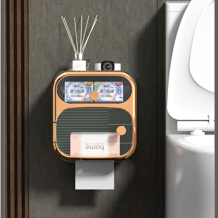 Kalsten | MultiBox Wall-Mounted Toilet Paper Towel Storage Box