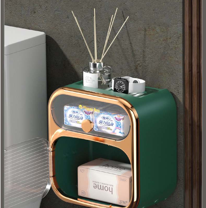 Kalsten | MultiBox Wall-Mounted Toilet Paper Towel Storage Box