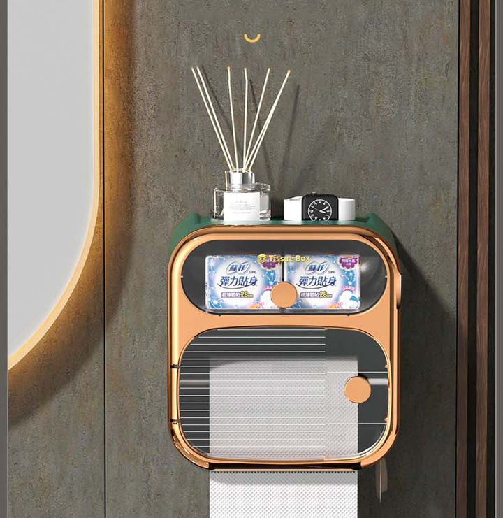 Kalsten | MultiBox Wall-Mounted Toilet Paper Towel Storage Box