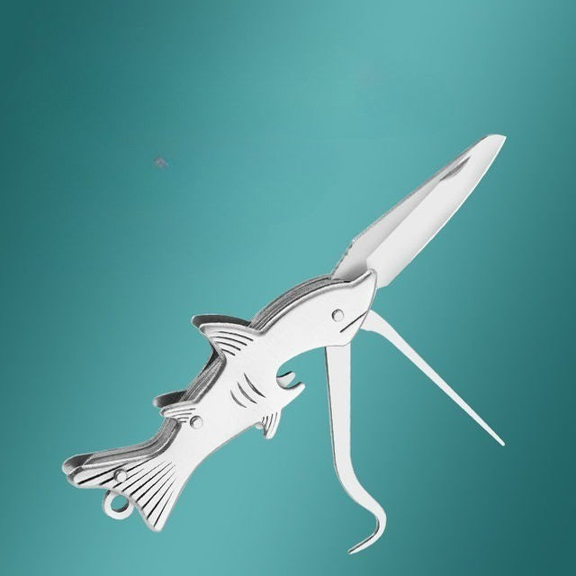 Sharp Shark Multifunctional Toothpick Knife Keychain | Kalsten