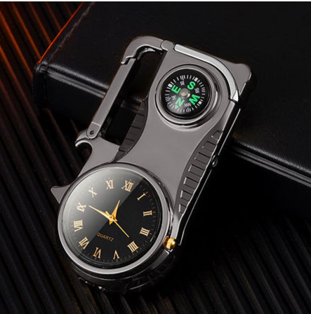 Compass Fire Camping Windproof Lighter Watch | Kalsten