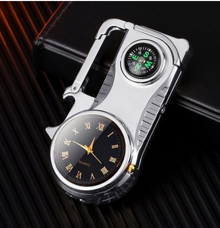 Compass Fire Camping Windproof Lighter Watch | Kalsten