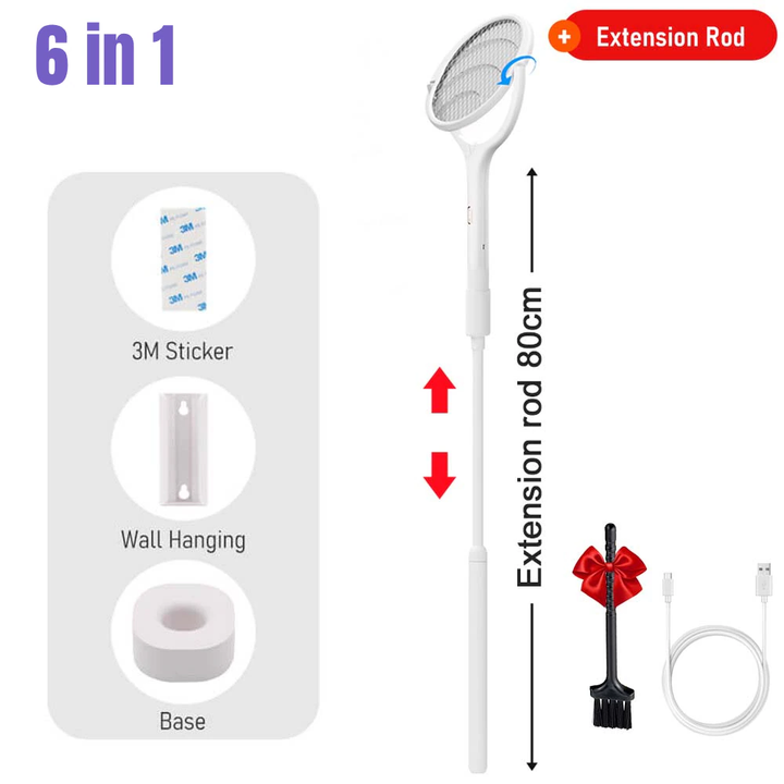 6in1 Rotatable Electric Mosquito Zapper | Kalsten