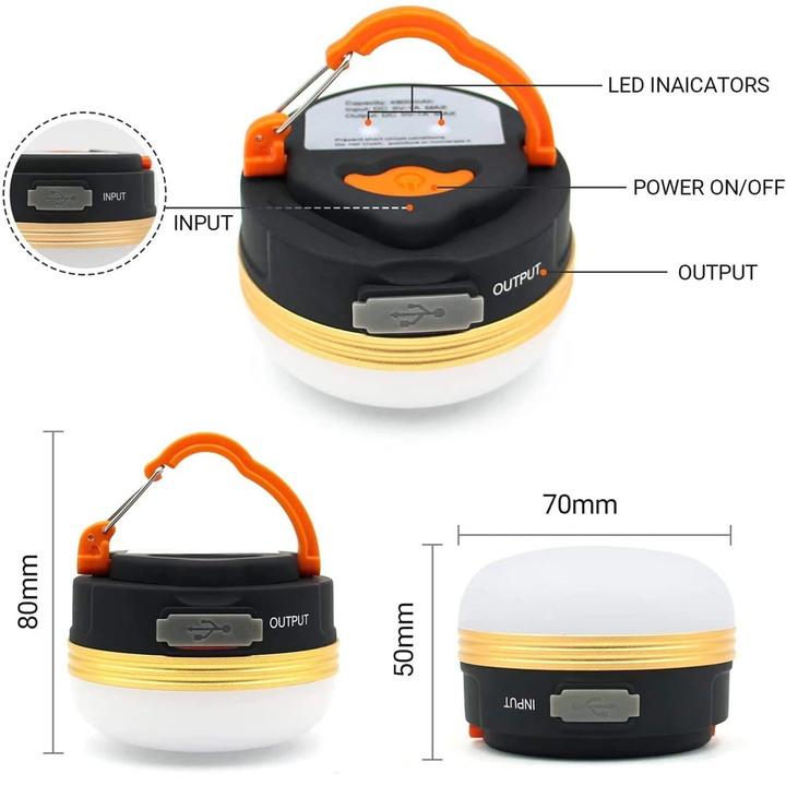 Practical Camping Magnetic LED Rechargeable Light | Kalsten