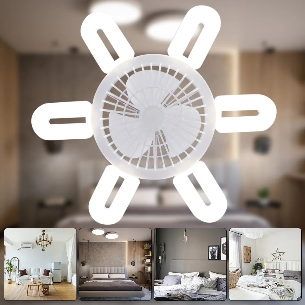 Silent Adjustable Remote Control Ceiling Foldable Fan Lamp | Kalsten