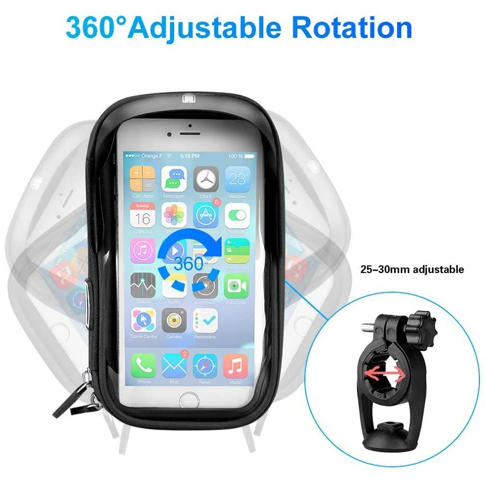 Motorcycle Handlebar  Waterproof Universal Phone Holder | Kalsten