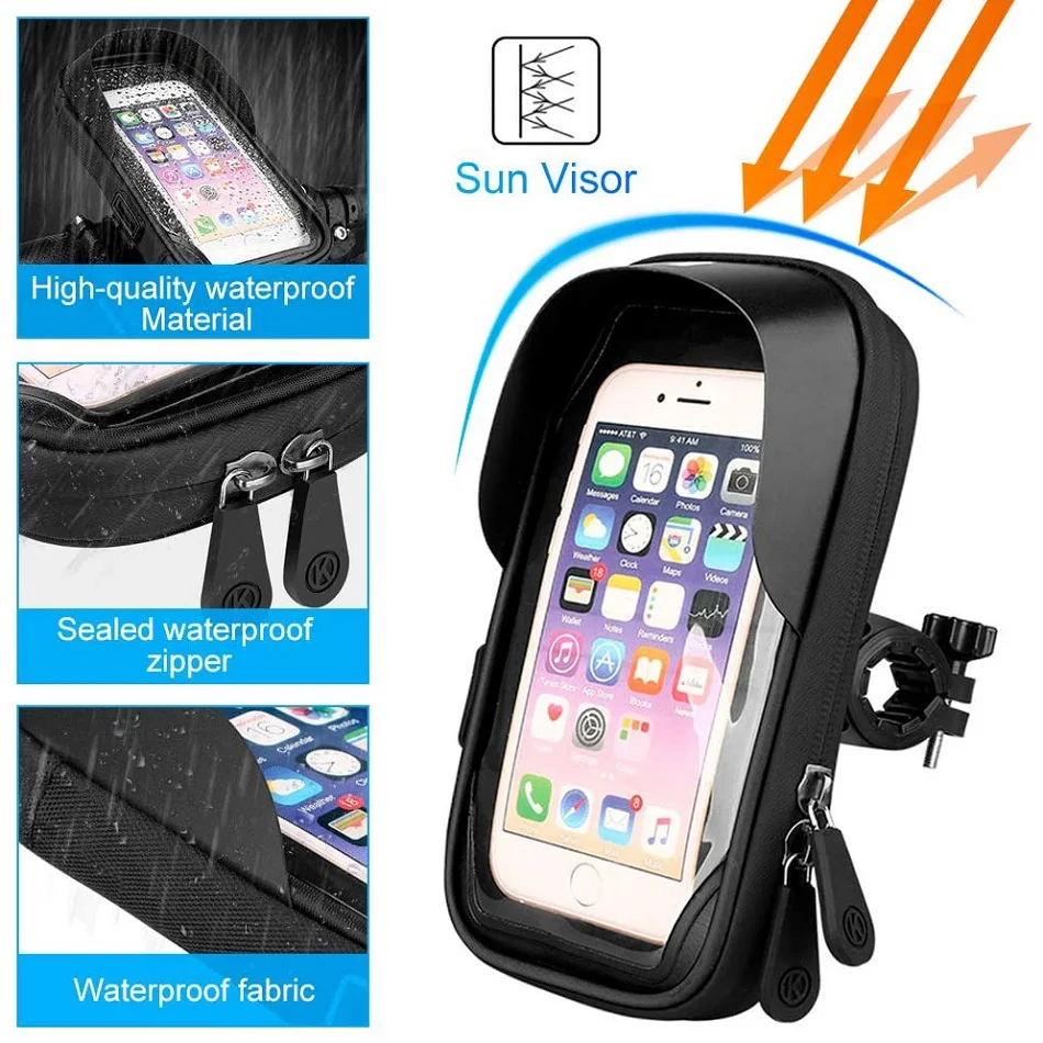 Motorcycle Handlebar  Waterproof Universal Phone Holder | Kalsten