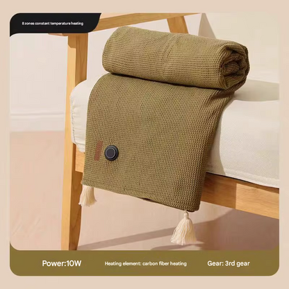 Sandsberg USB Heated Blanket | Cordless Travel Warming Blanket with 8 Zones, 3 Levels and Fleece
