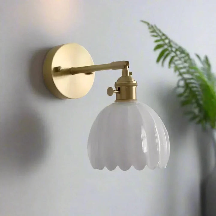 Kalsten | Vintage Tulip Glass Wall Sconce Light