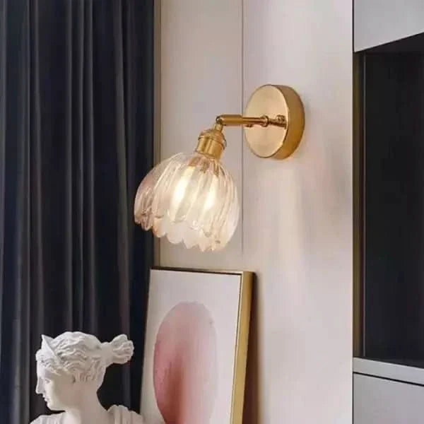 Kalsten | Vintage Tulip Glass Wall Sconce Light