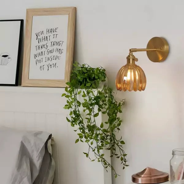 Kalsten | Retro – Wall Light Glass Tulip Bud