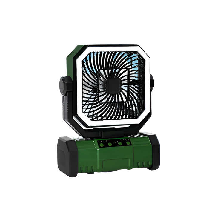 Rechargeable Camping Fan with 20000mAh Battery, 4 Speeds and LED Lantern | Kalsten