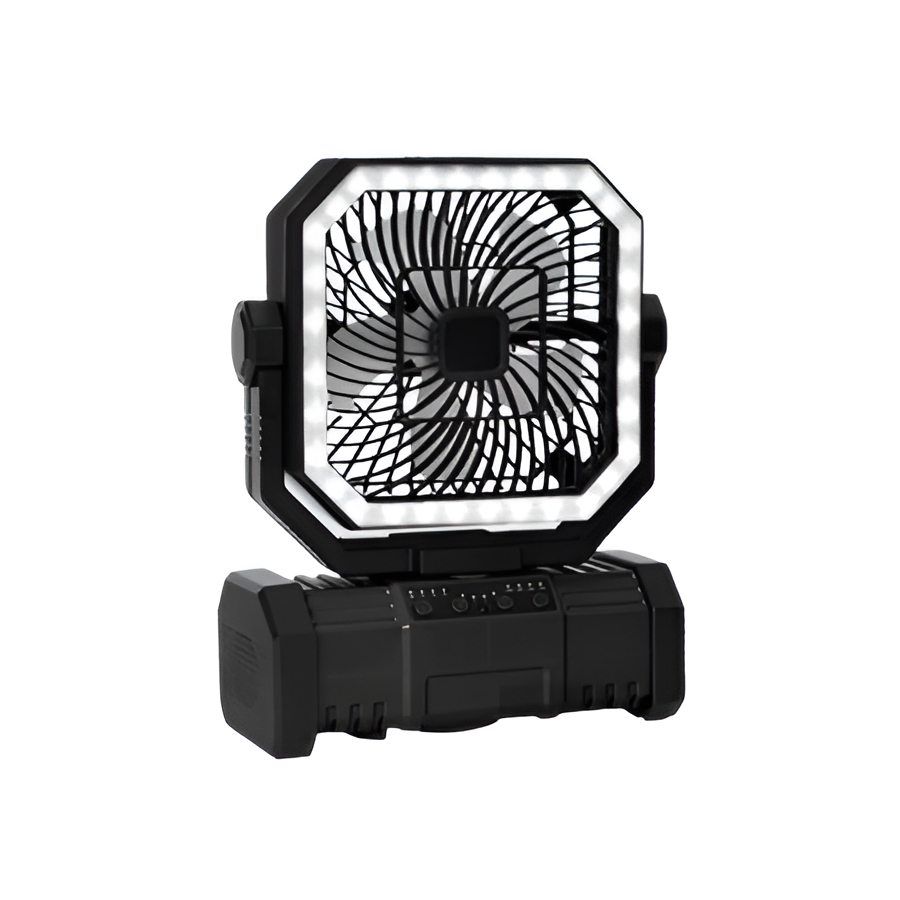 Rechargeable Camping Fan with 20000mAh Battery, 4 Speeds and LED Lantern | Kalsten