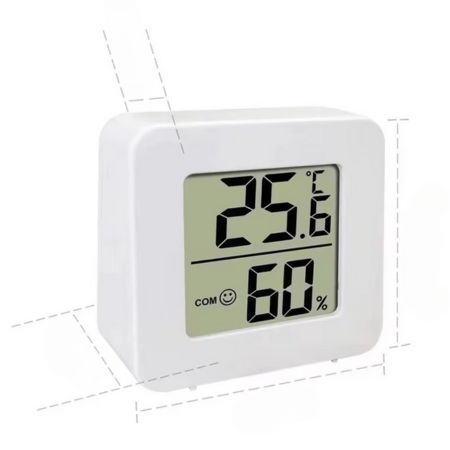 Skanto | Indoor LCD Digital Thermometer and Hygrometer with Temperature and Humidity Sensor