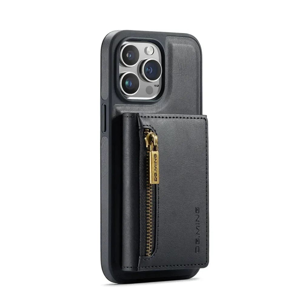 Kalsten | RFID iPhone Wallet Case | Removable Magnetic Leather Car Mount Shockproof Case