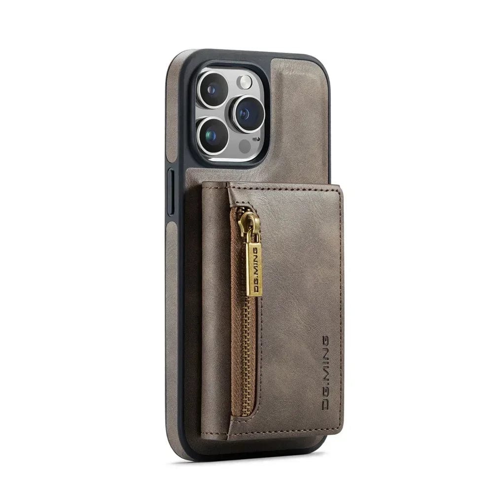 Kalsten | RFID iPhone Wallet Case | Removable Magnetic Leather Car Mount Shockproof Case