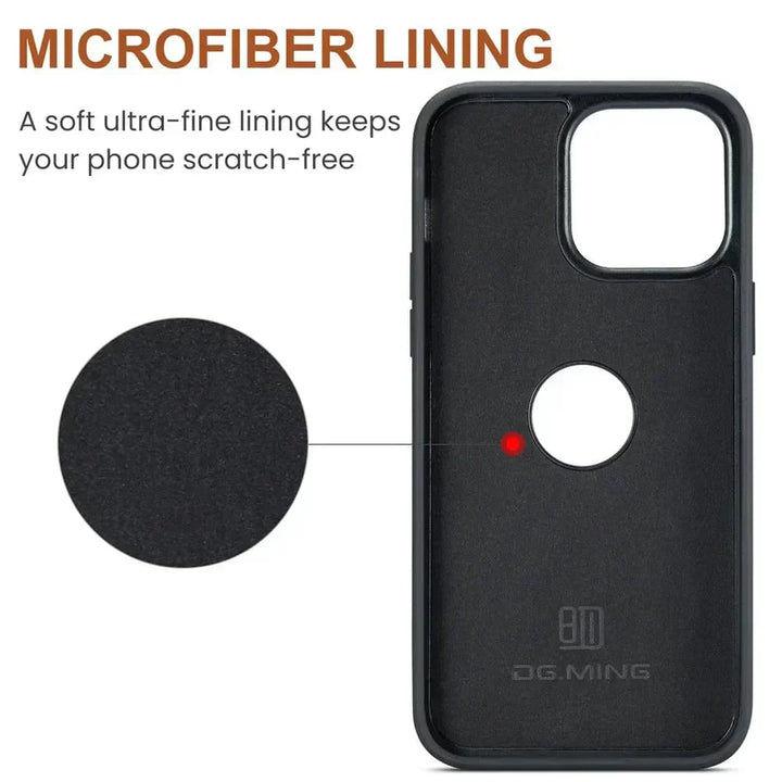 Kalsten | RFID iPhone Wallet Case | Removable Magnetic Leather Car Mount Shockproof Case