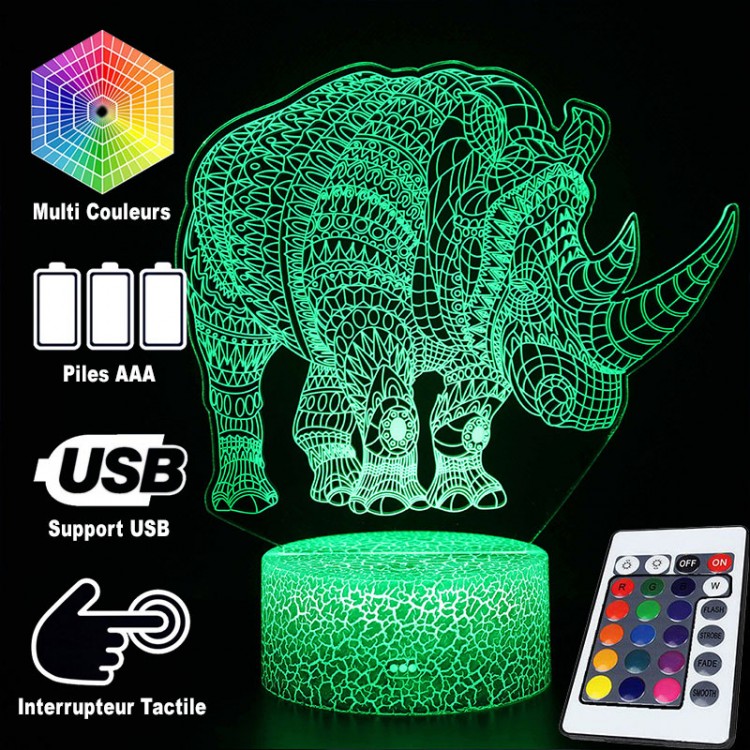 3D Lamp Rhinoceros Majestic | Kalsten