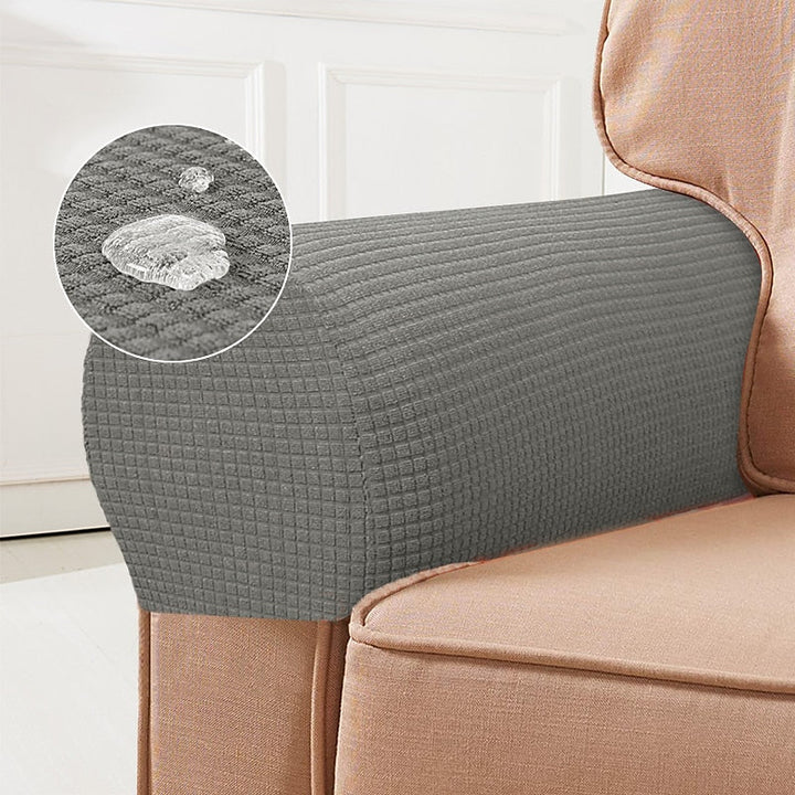 Kalsten | Stretch Armrest Covers – Spandex Covers for Chairs & Armchairs, Set of 2, Bordeaux