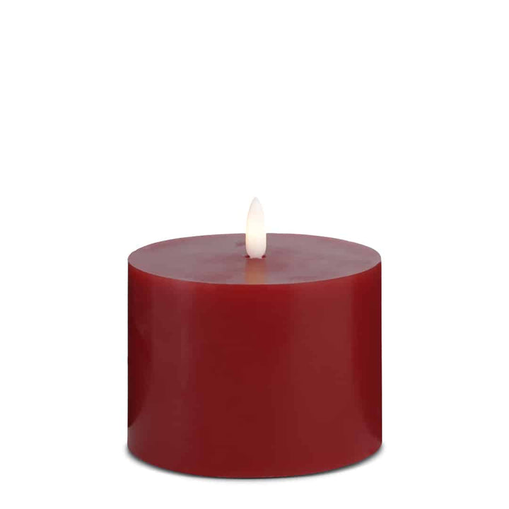 LED Candle (1 piece) with realistic 3D flame 10 x 10 cm | Kalsten