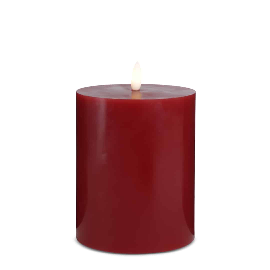 LED candle (1 piece) with realistic 3D flame 10 x 15 cm | Kalsten